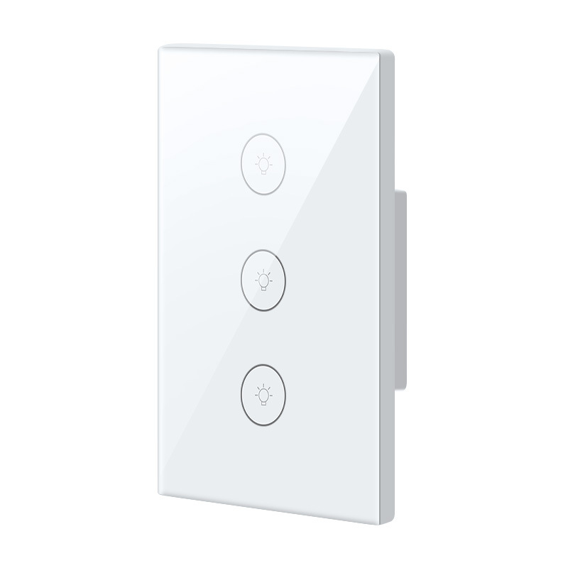 Tuya WiFi Smart Wall Light Switch US Standard-3 Gang